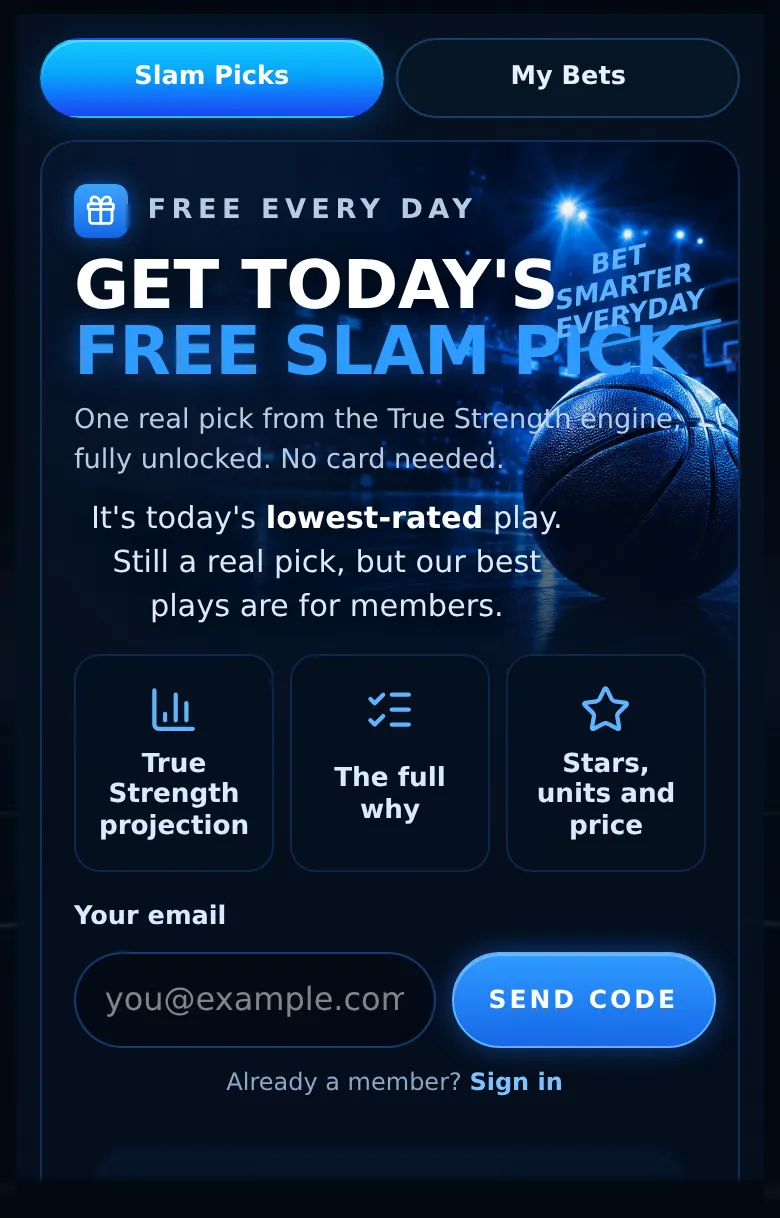 One real pick, free: Every day, straight from the True Strength engine.